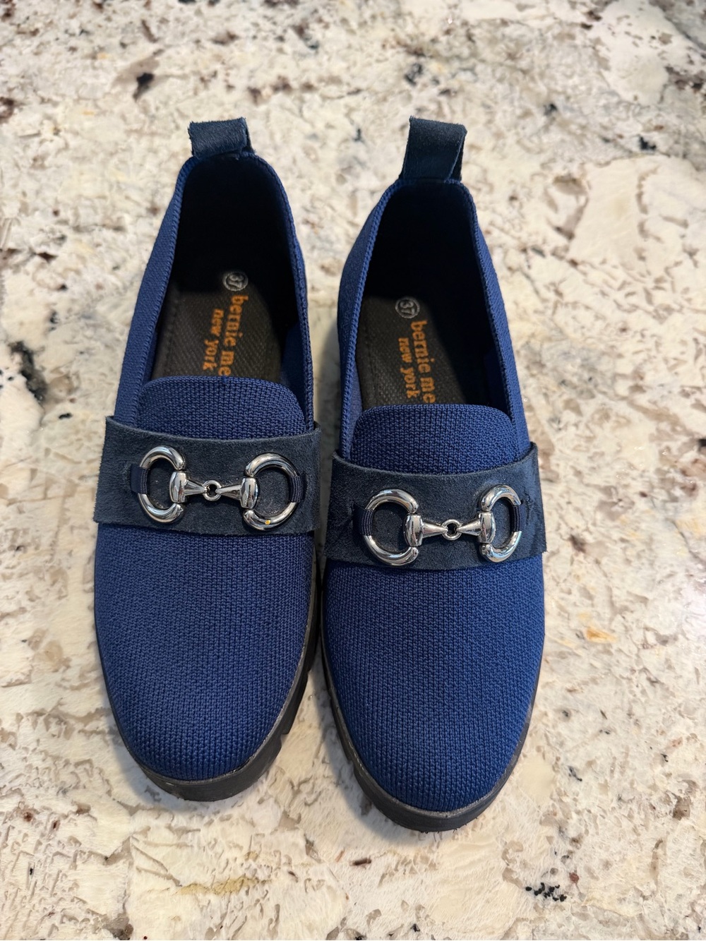 Bernie Mev Slip-On Loafers, blue, size 7